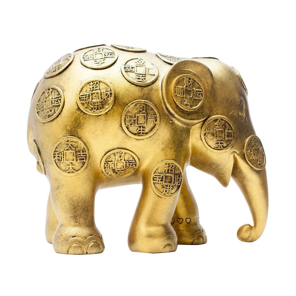 Elefante Desfile Elefante Moedas da Sorte 20cm Edição Limitada 750 peças MOEDAS DA SORTE 20