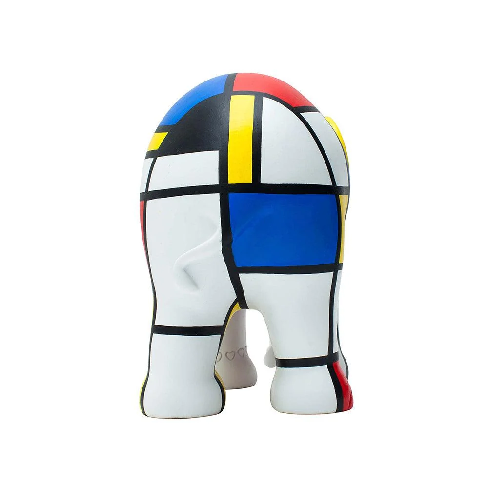 Elefante Desfile de elefantes Hommage to Mondriaan 20cm Edição Limitada 750 peças HOMMAGE TO MONDRIAAN 20