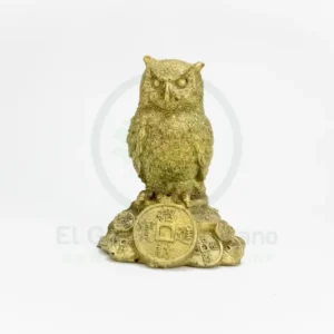 Adorno Dorado 25-1 #3 | Búho Abundancia elgallitoartesano