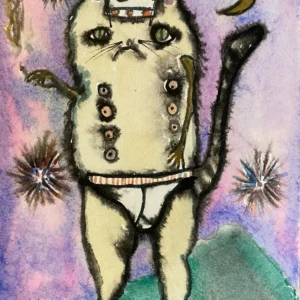ENRIQUE ARNAUD WATERCOLOR ST (CAT UNDERPANTS) Enrique Arnaud Blum