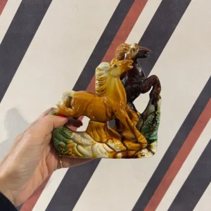 Escultura Cavalos Chinês