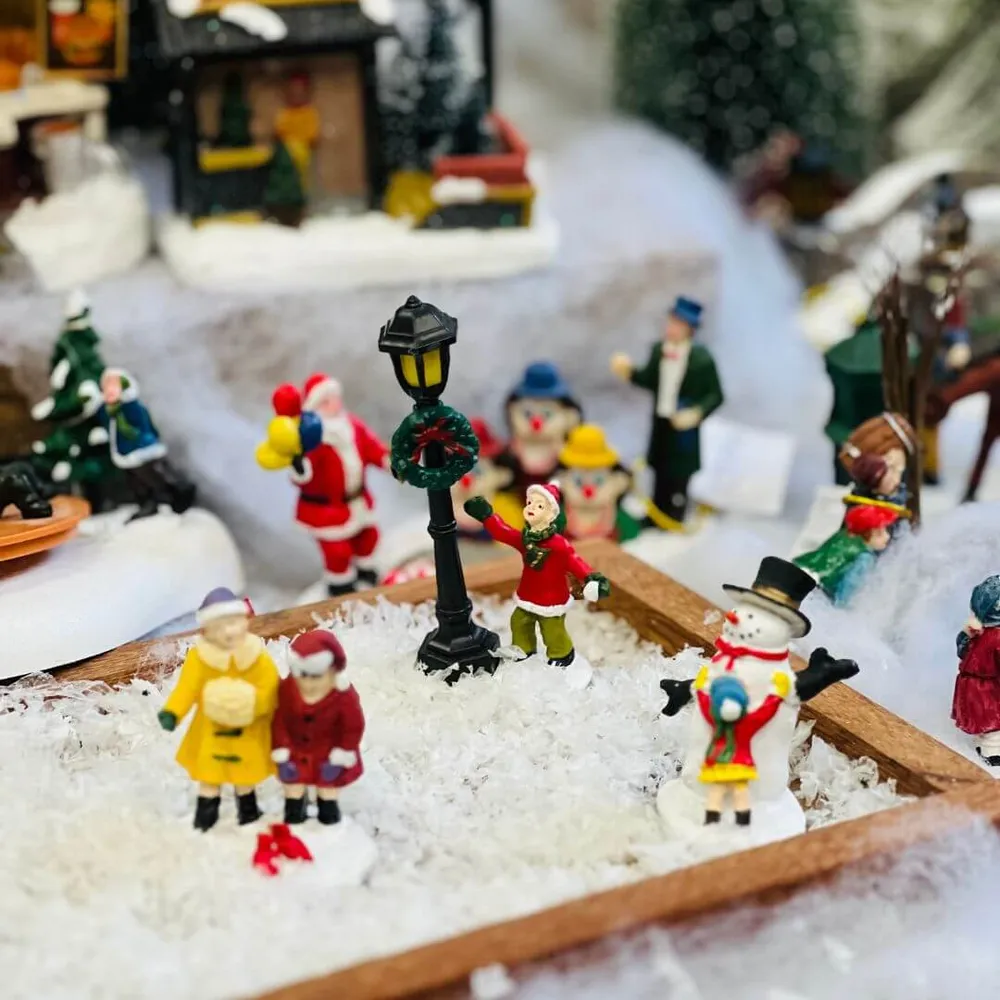 Figuras Natal Com Seis Peças - 9x3cm