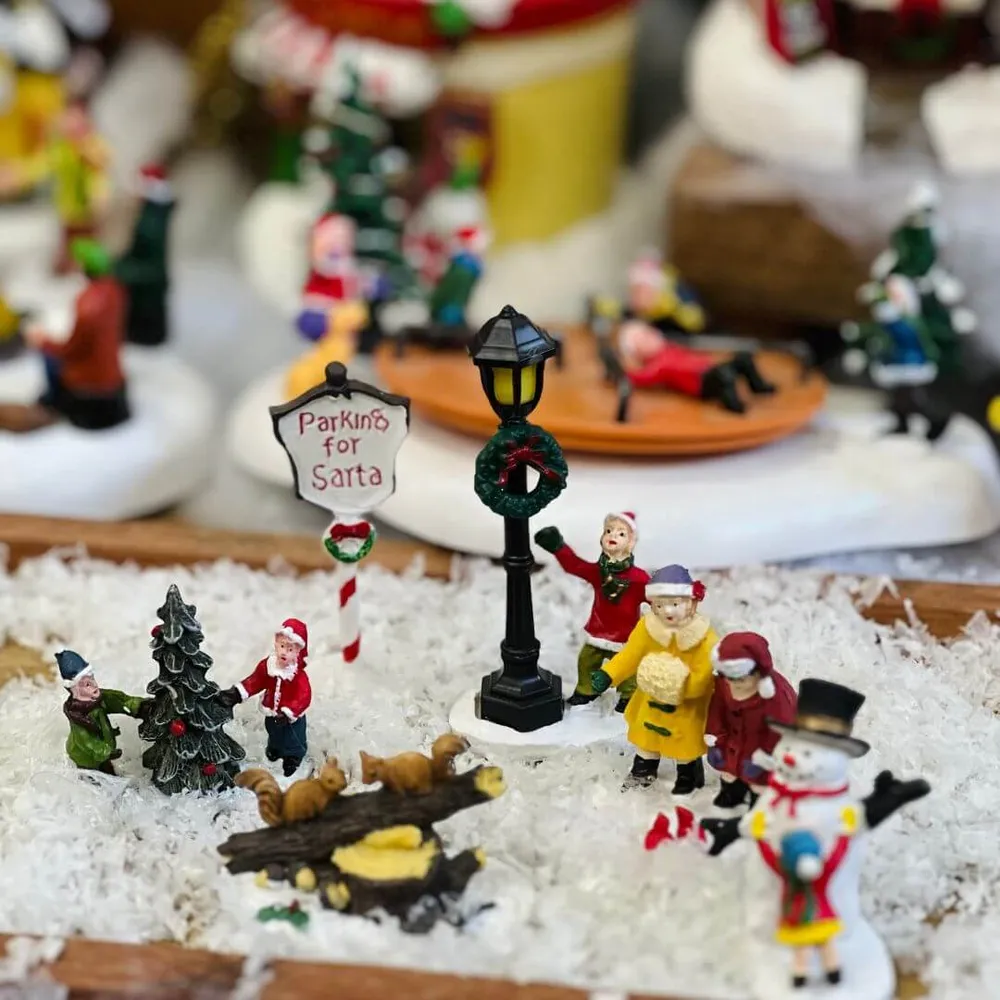 Figuras Natal Com Seis Peças - 9x3cm