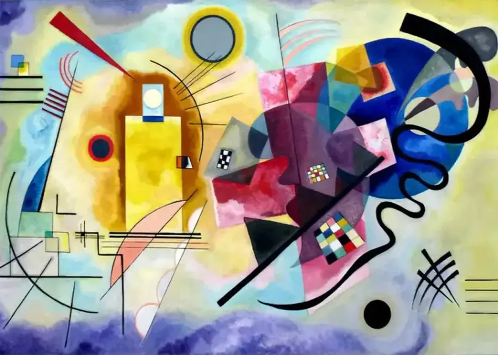 Amarelo vermelho azul (Kandinsky) Fine Artic