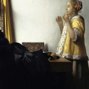 Dama com um colar de pérolas (Johannes Vermeer) Fine Artic