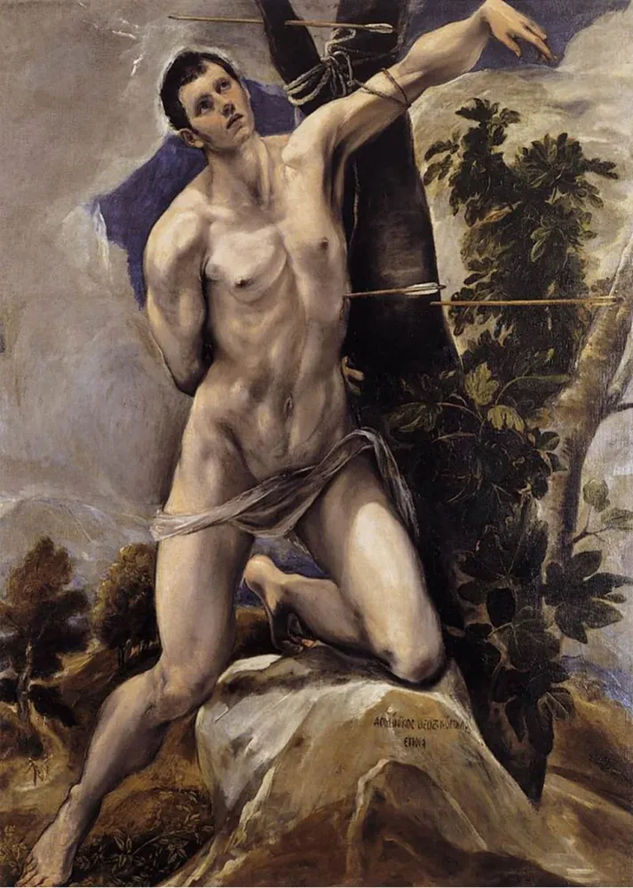 O martírio de São Sebastião (El Greco) Fine Artic