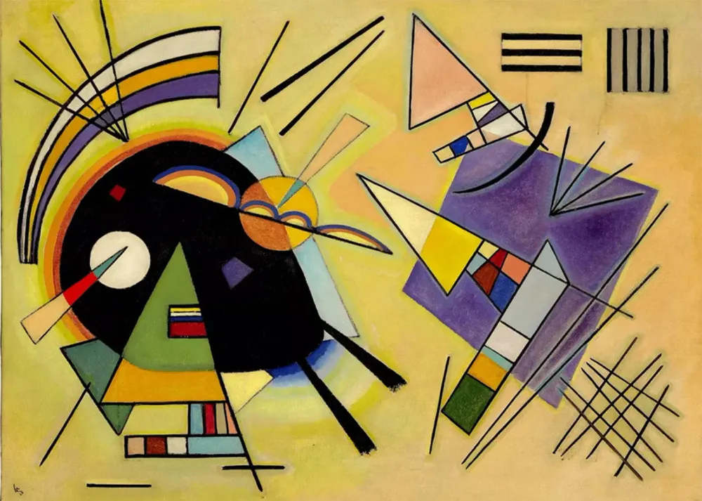 Preto e violeta (Kandinsky) Fine Artic
