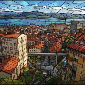 Santander miradouro Río de la Pila - Vidreira Fine Artic