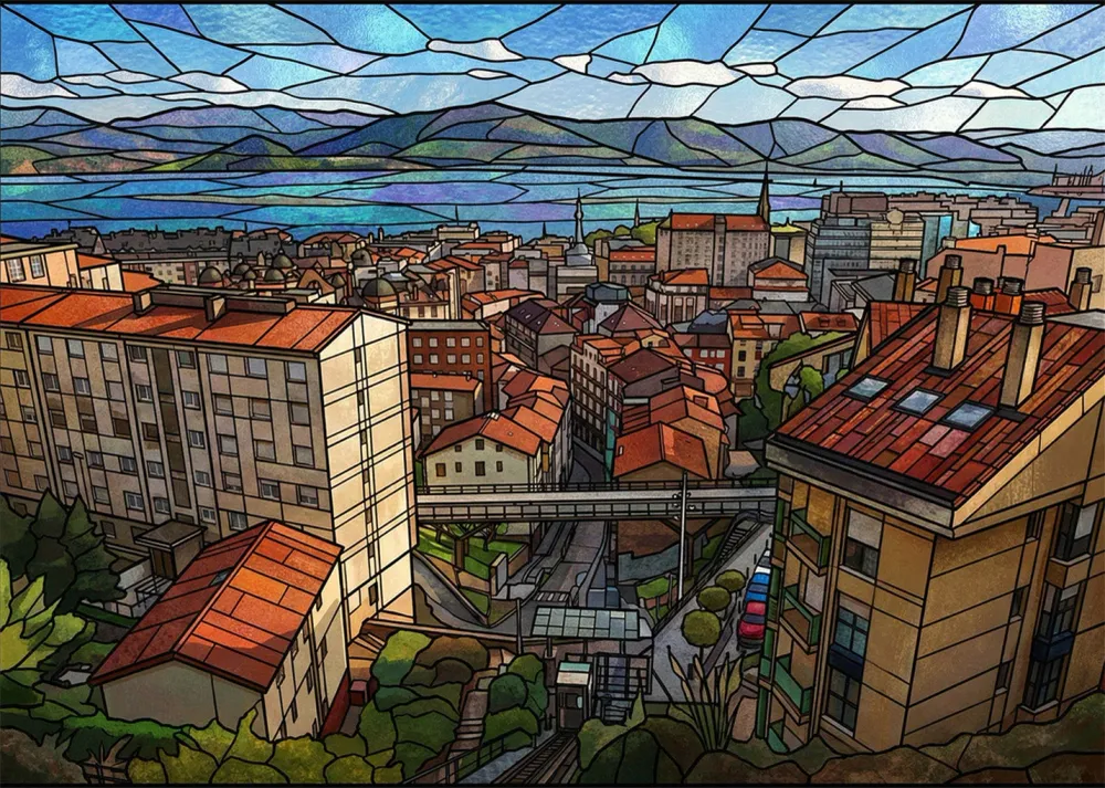 Santander miradouro Río de la Pila - Vidreira Fine Artic