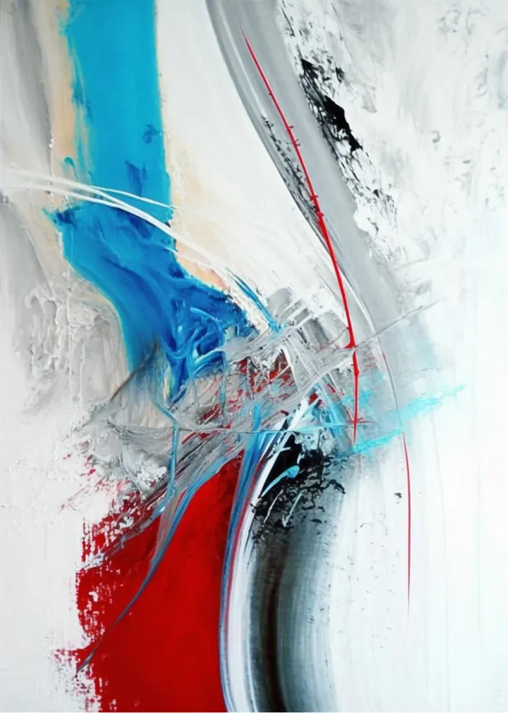 Simbiose vermelho e azul Fine Artic