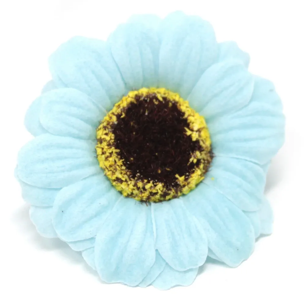 Flores de Sabão Girassol Pequenas Azuis – Pack de 10