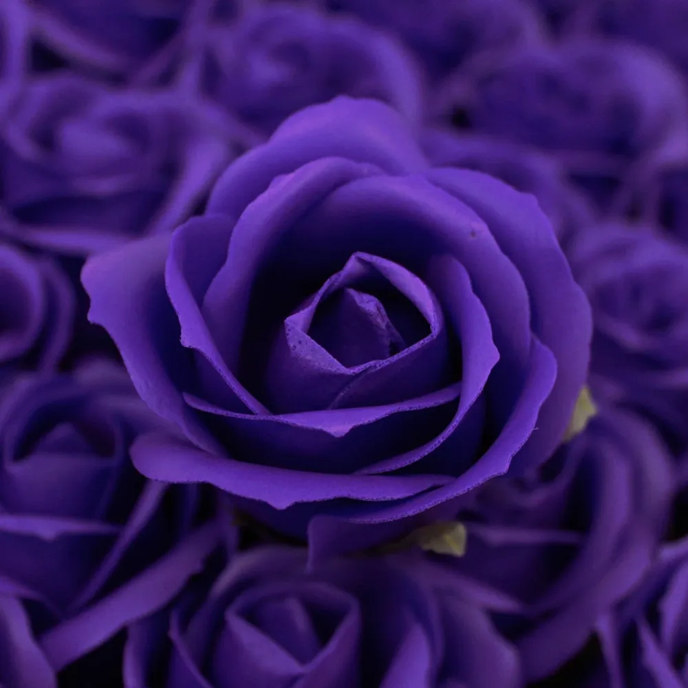 Flores de Sabão Médio Rosa Violeta 10 Peças