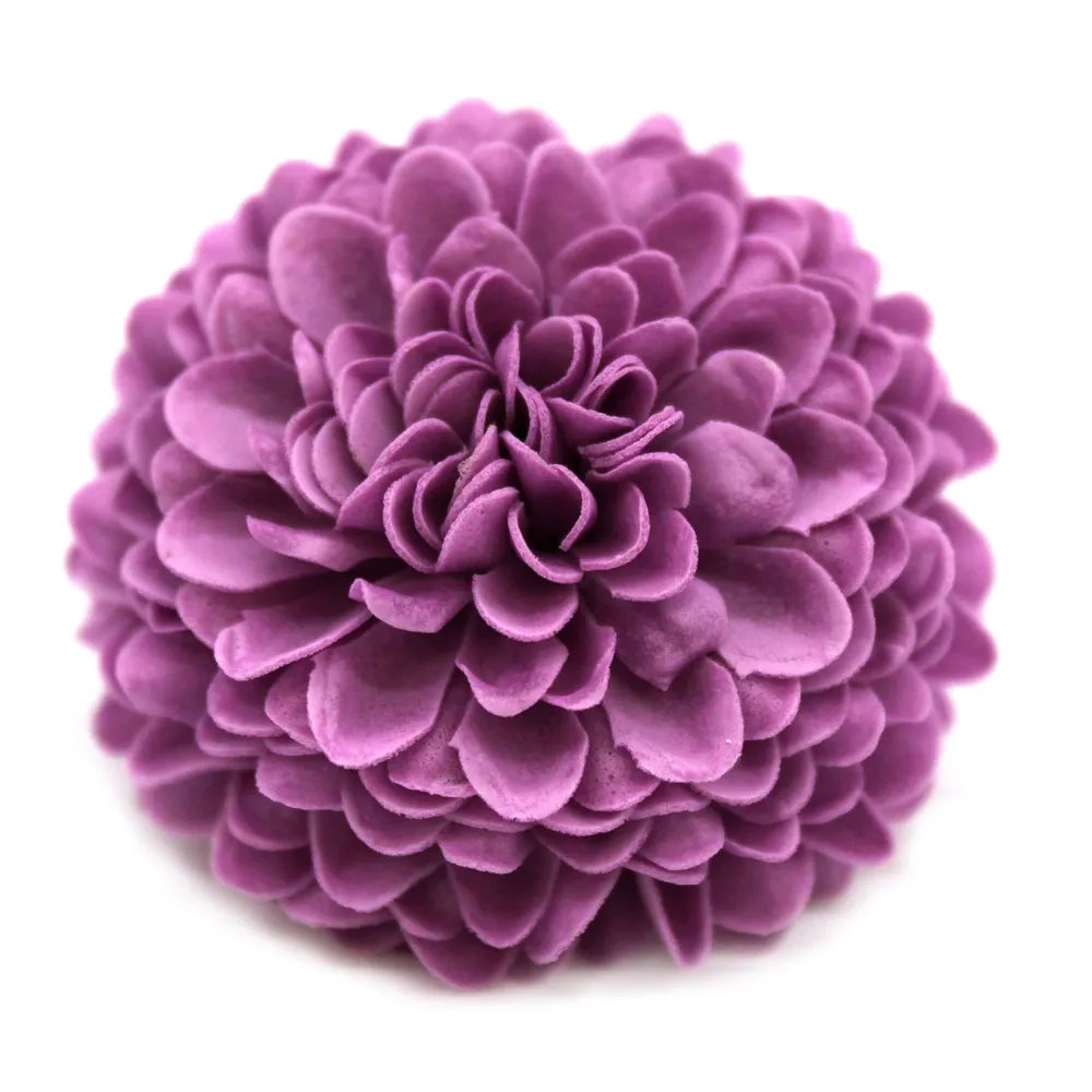 Flores de Sabão Pequenas Crisântemo Roxo Pacote de 10