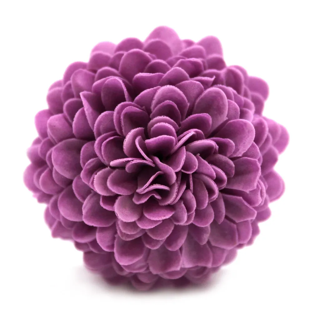 Flores de Sabão Pequenas Crisântemo Roxo Pacote de 10