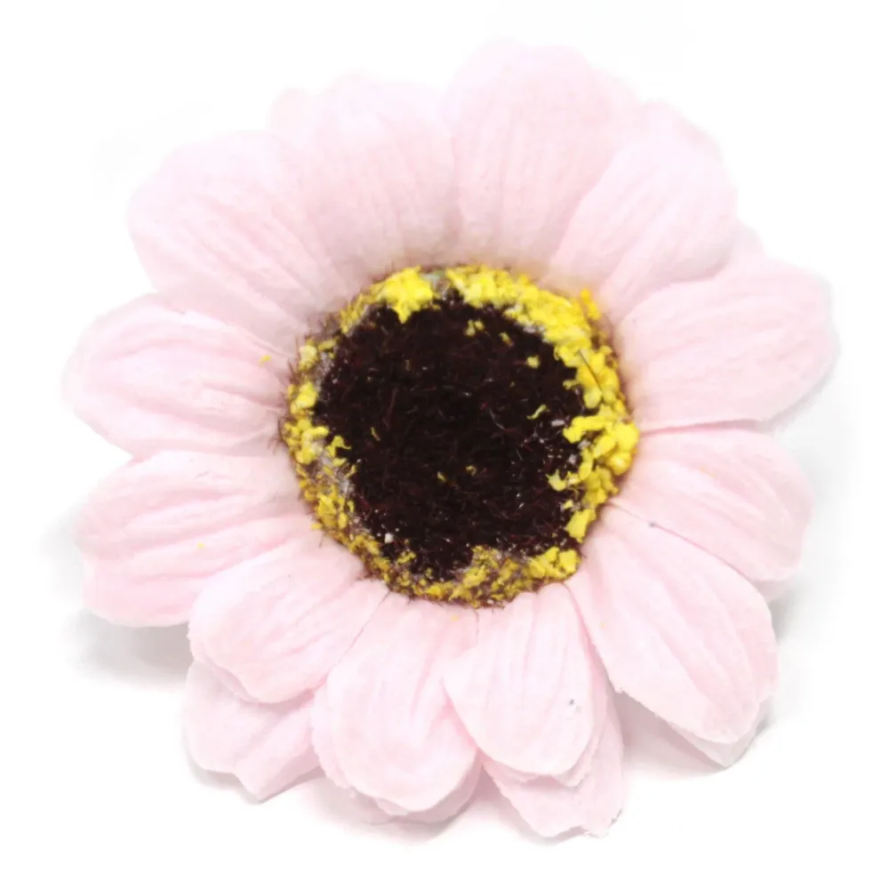 Flores de Sabão Pequenas Girassol Rosa, 10 Peças