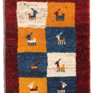 Gabbeh Persisch Teppich 60x40cm - Perserteppich Wollteppich