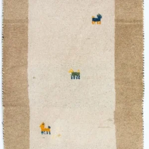 Gabbeh Teppich - Indus 140 x 70 cm - beige