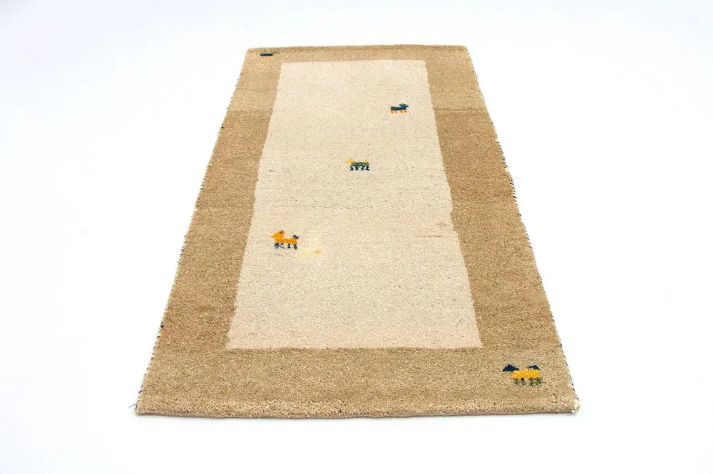 Gabbeh Teppich - Indus 140 x 70 cm - beige