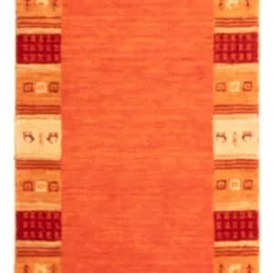 Gabbeh Teppich - Indus - 145 x 70 cm - orange