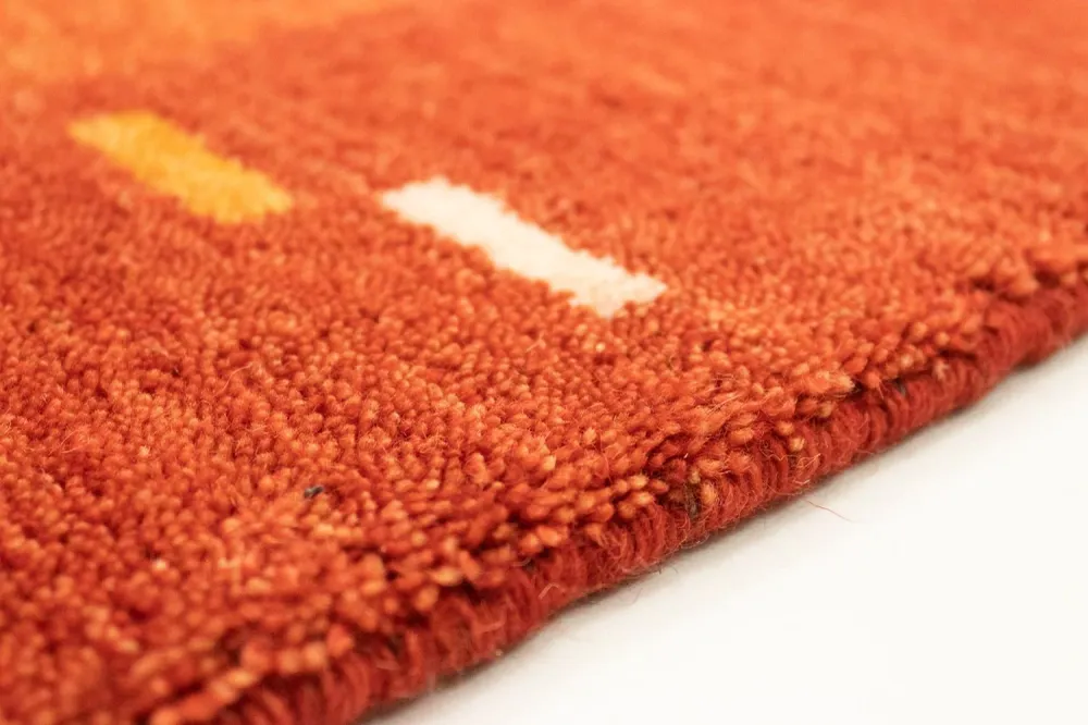Gabbeh Teppich - Indus 200 x 80 cm - rot