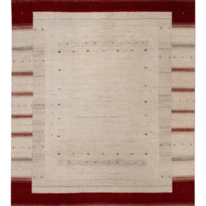 Gabbeh Teppich - Loribaft Indus - 357 x 244 cm - beige