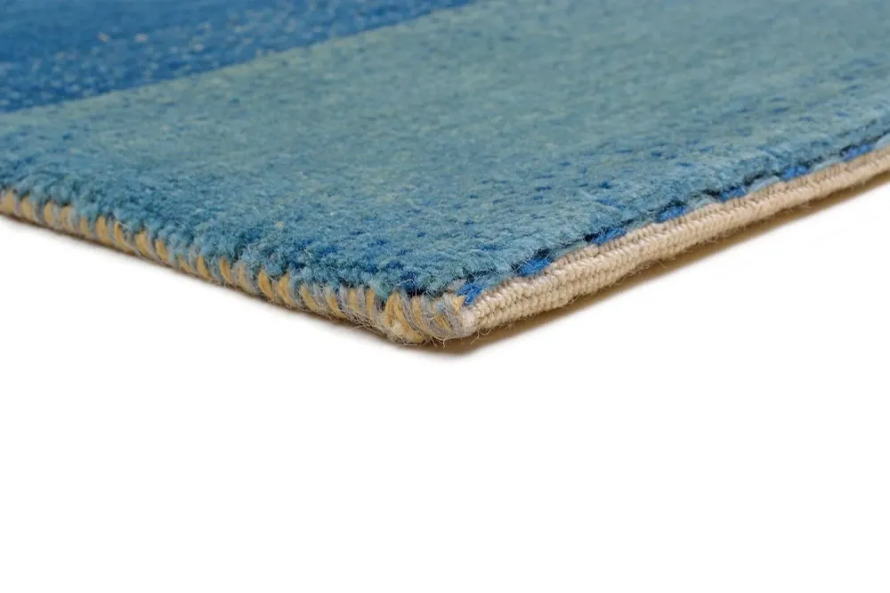 Gabbeh Teppich - Loribaft Perser 197 x 150 cm - blau
