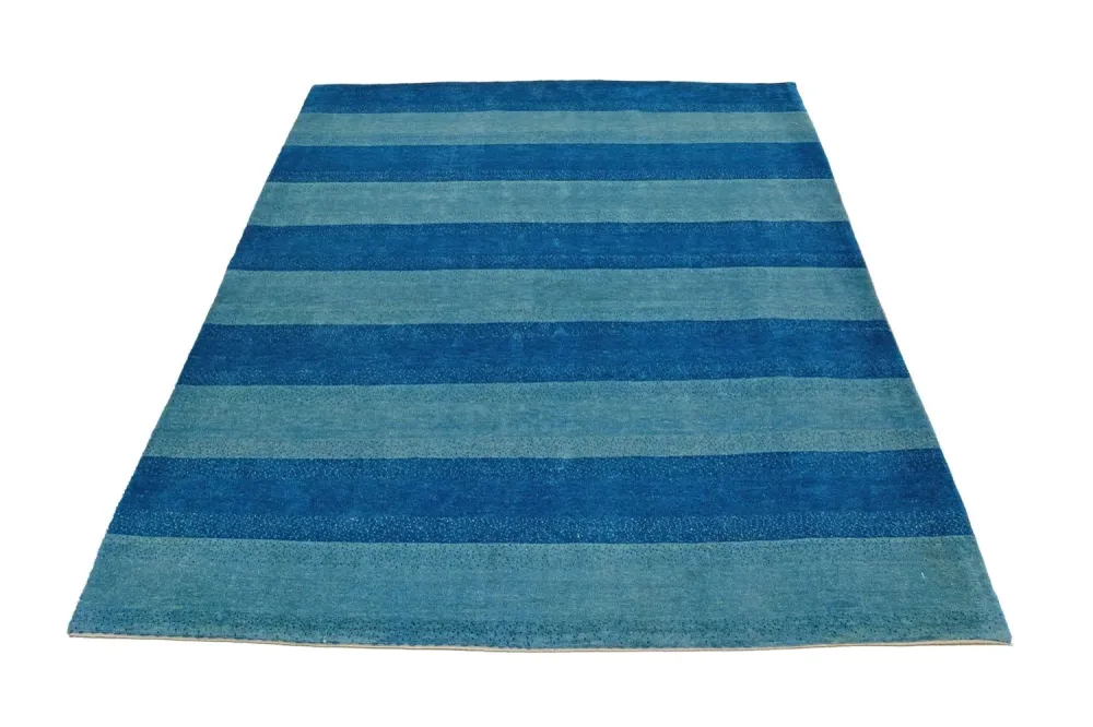 Gabbeh Teppich - Loribaft Perser 197 x 150 cm - blau