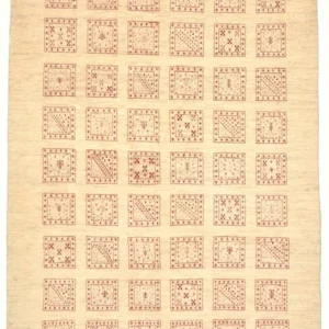 Gabbeh Teppich - Loribaft Perser 211 x 141 cm - beige
