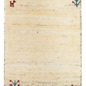 Gabbeh Teppich - Loribaft Perser 60 x 40 cm - beige