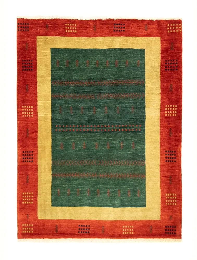 Gabbeh Teppich - Perser 181 x 127 cm - grün