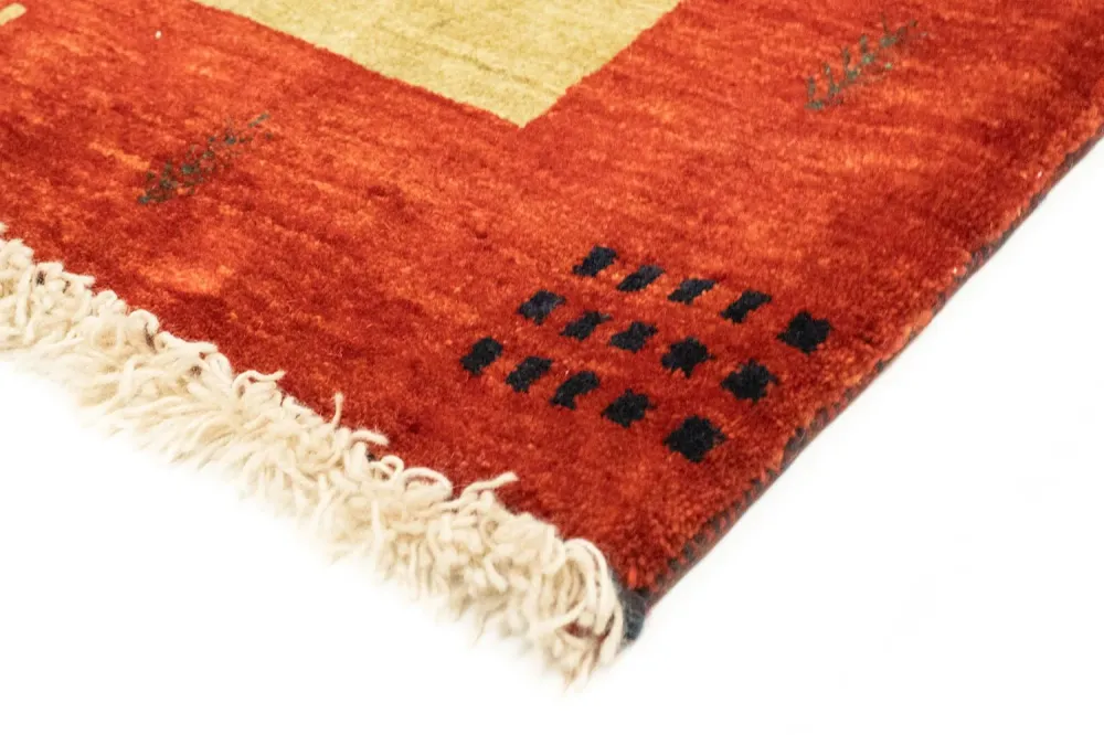 Gabbeh Teppich - Perser 181 x 127 cm - grün