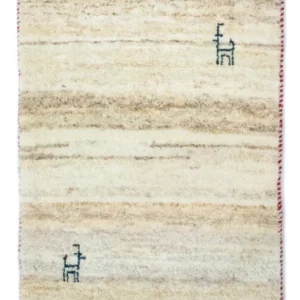 Gabbeh Teppich - Perser 60 x 40 cm - beige