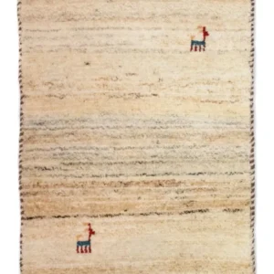 Gabbeh Teppich - Perser 60 x 40 cm - beige