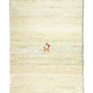 Gabbeh Teppich - Perser 60 x 40 cm - beige