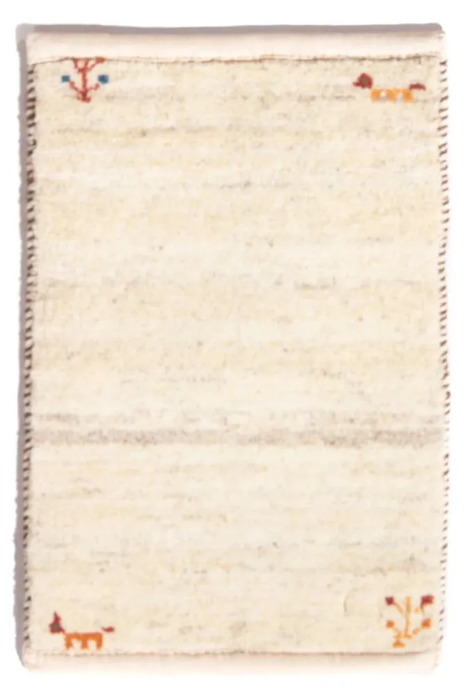 Gabbeh Teppich - Perser - 60 x 40 cm - creme