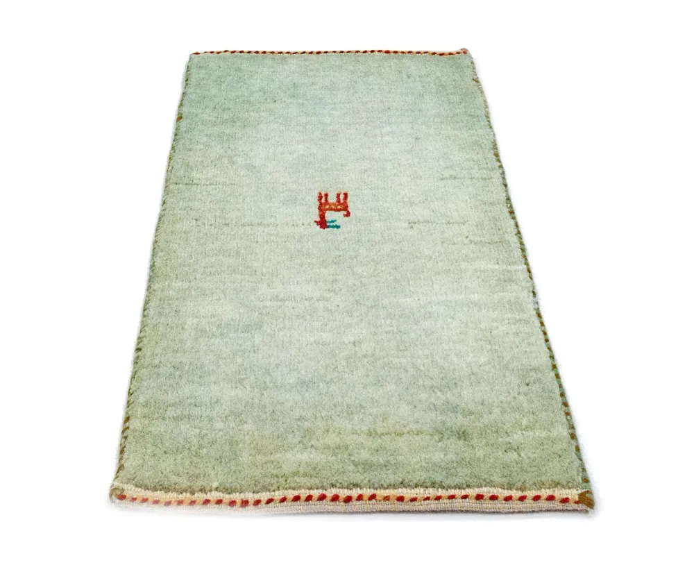 Gabbeh Teppich - Perser 60 x 40 cm - hellblau