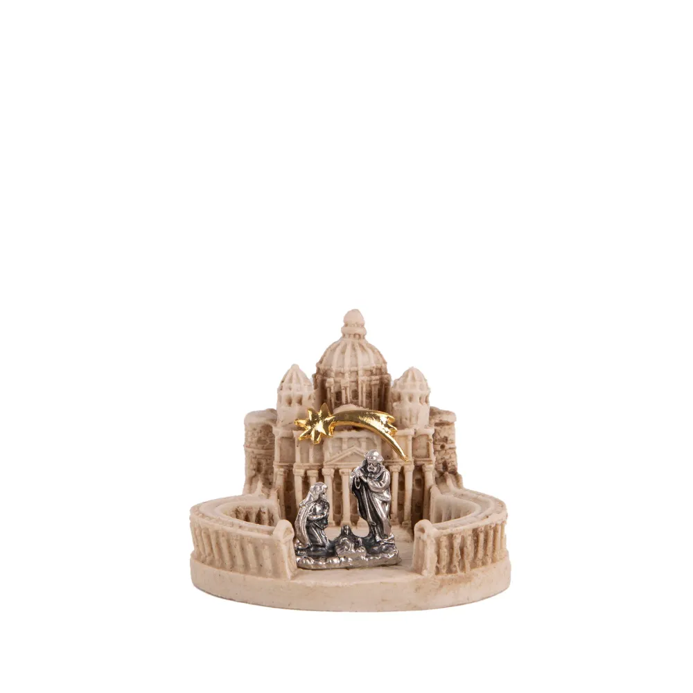 Escultura de mármore com São Pedro no Vaticano e Sagrada Família Galleria Mariana