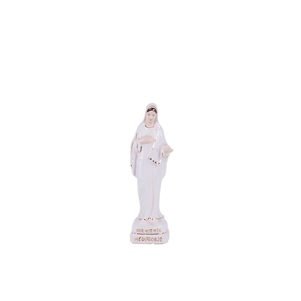 Estátua de cerâmica de Nossa Senhora de Medjugorje Galleria Mariana