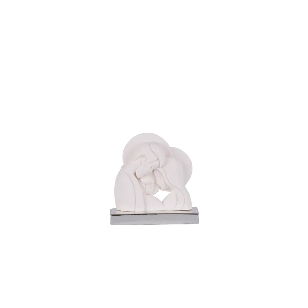 Estátua de mármore da Sagrada Família com base Galleria Mariana