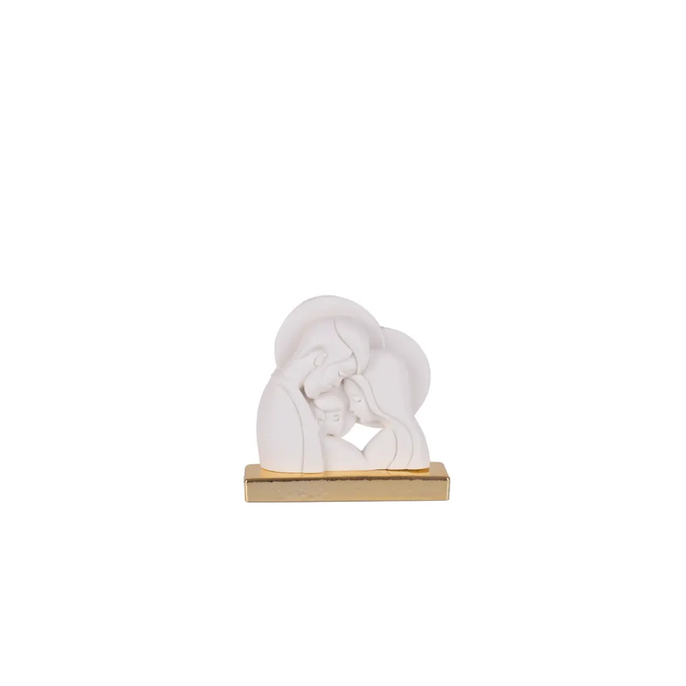 Estátua de mármore da Sagrada Família com base Galleria Mariana
