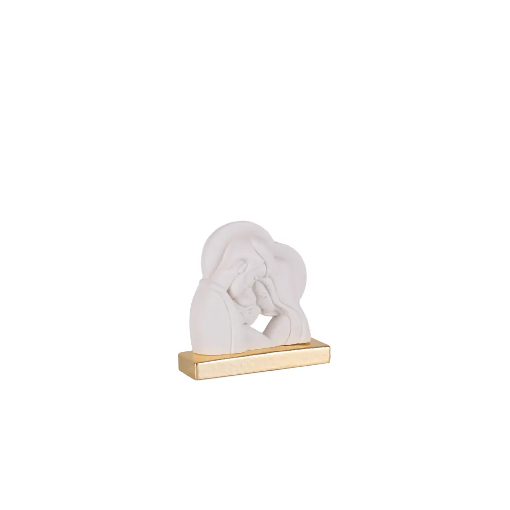 Estátua de mármore da Sagrada Família com base Galleria Mariana