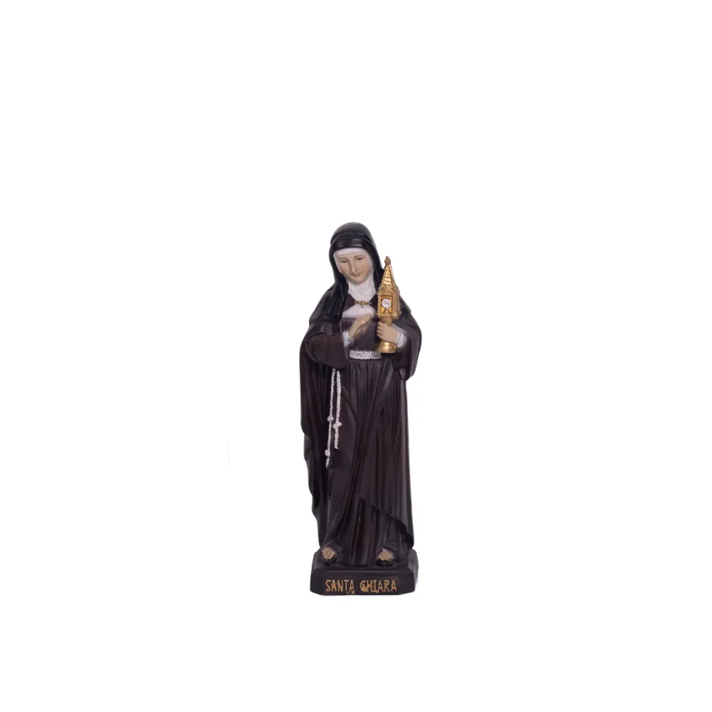 Estátua de resina de Santa Clara Galleria Mariana