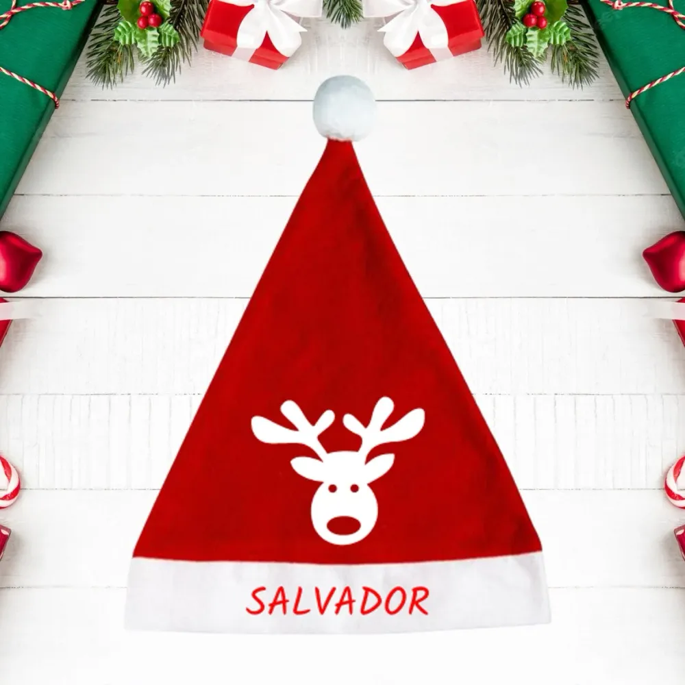 Gorro de Natal "Rudolph"
