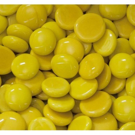 Gotas de vidro 16-20mm Amarelo