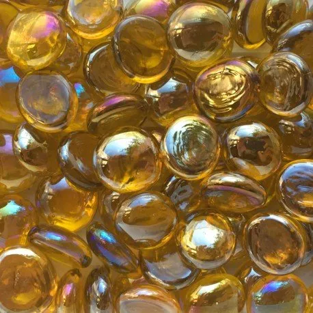 Gotas de vidro 16-20mm Amarelo Diamante