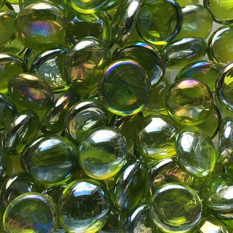 Gotas de Vidro 16-20mm Diamante Kiwi