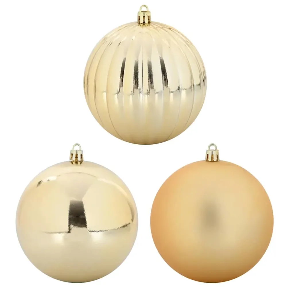 HKH Conjunto de 3 Bolas de Natal - Ouro