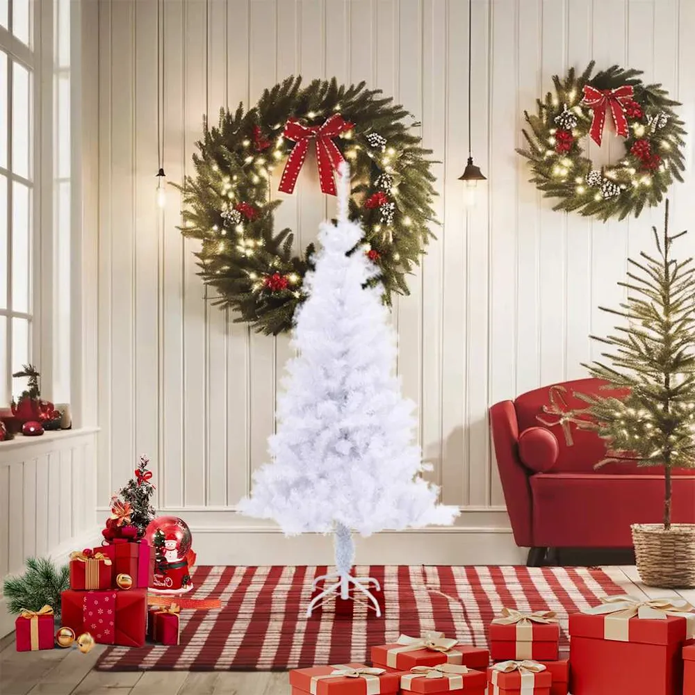 HKH Árvore de Natal Artificial de 380 Ramos com Suporte