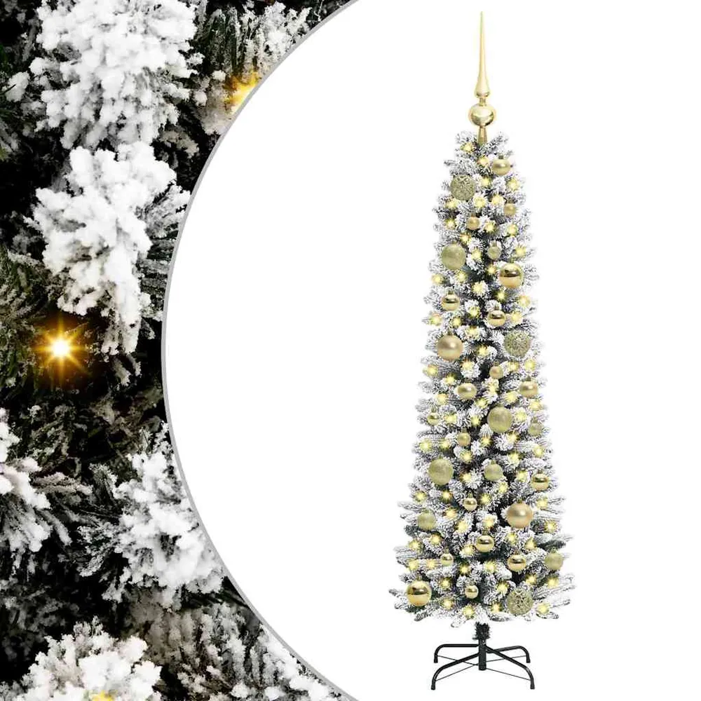 HKH Árvore de Natal Artificial com 150 Leds e Branco - Verde