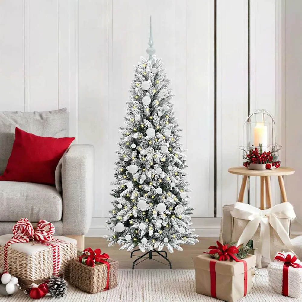 HKH Árvore de Natal Artificial com 150 Leds - Branco